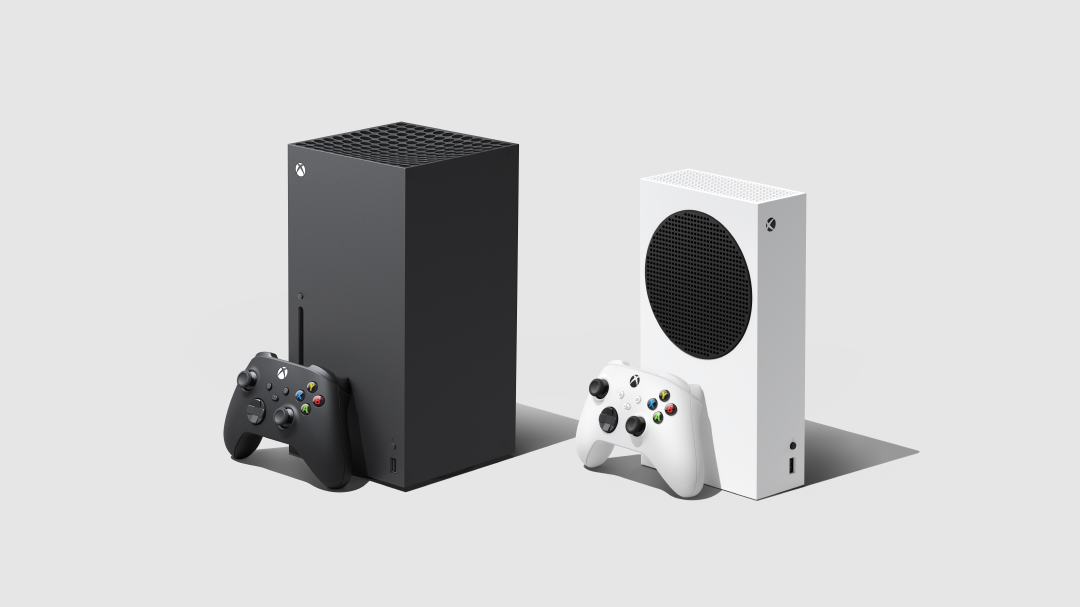 Image of Microsoft's two game consoles, the Xbox Series S and the Xbox Series S